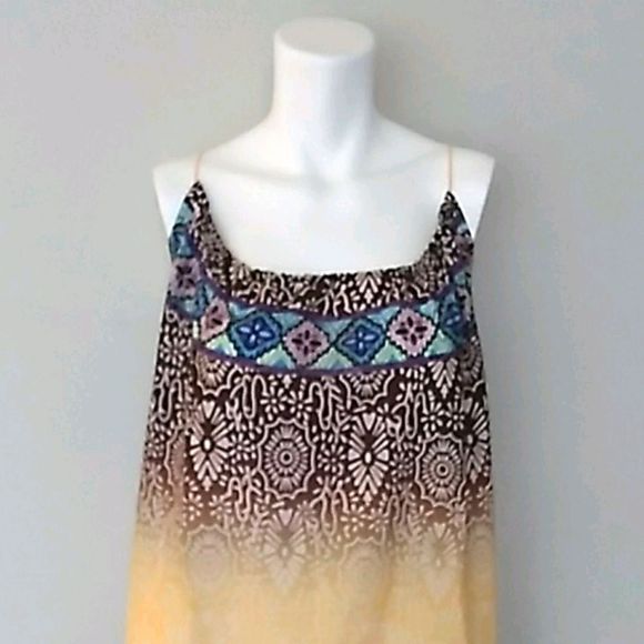 Tendency Multicolor Sun Dress. Size Small - Picture 2 of 10